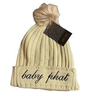 Baby Phat Pom Pom Knit Hat